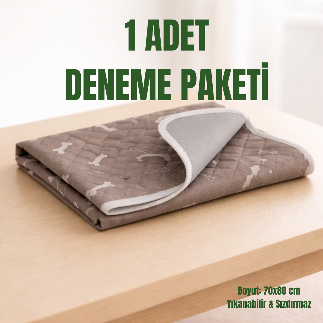 Steppe Ped: Yıkanabilir & 4 Katmanlı Sızdırmaz Köpek Eğitim Pedi 70x80