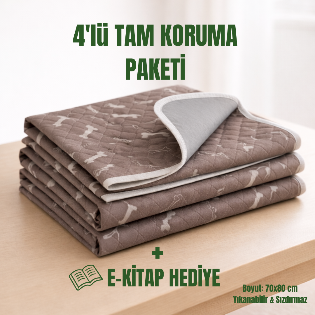 Steppe Ped: Yıkanabilir & 4 Katmanlı Sızdırmaz Köpek Eğitim Pedi 70x80
