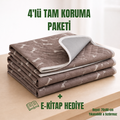 Steppe Ped: Yıkanabilir & 4 Katmanlı Sızdırmaz Köpek Eğitim Pedi 70x80