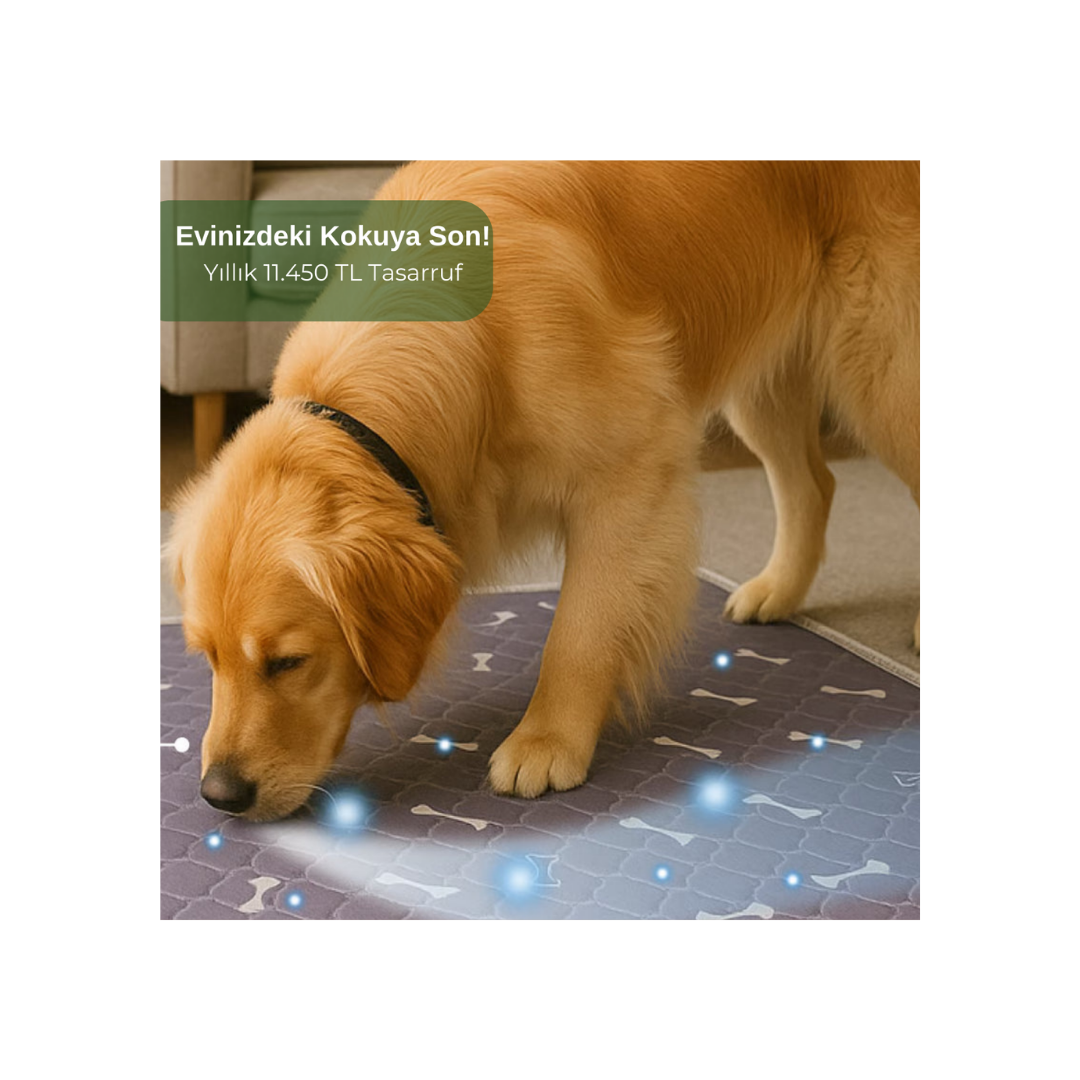 Steppe Ped: Yıkanabilir & 4 Katmanlı Sızdırmaz Köpek Eğitim Pedi 70x80