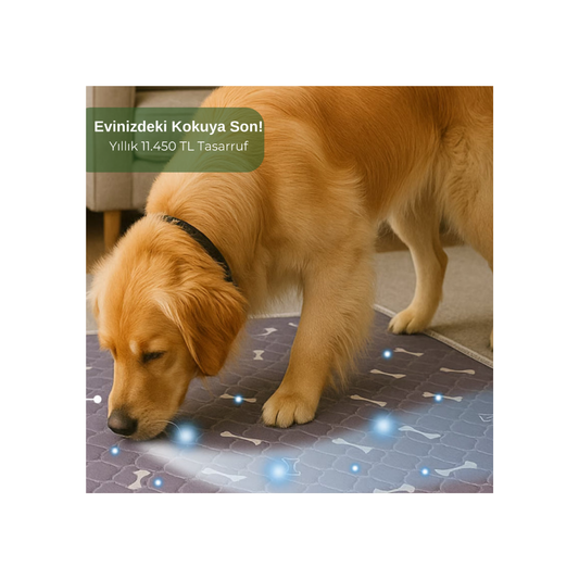 Steppe Ped: Yıkanabilir & 4 Katmanlı Sızdırmaz Köpek Eğitim Pedi 70x80