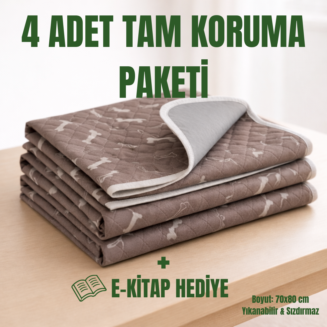 Steppe Ped: Yıkanabilir & 4 Katmanlı Sızdırmaz Köpek Eğitim Pedi 70x80
