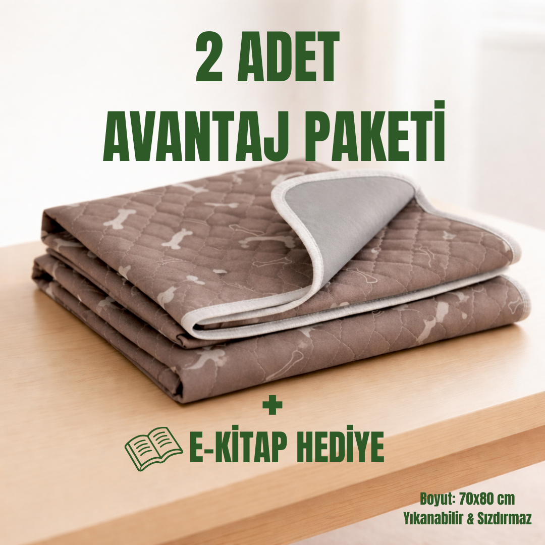 Steppe Ped: Yıkanabilir & 4 Katmanlı Sızdırmaz Köpek Eğitim Pedi 70x80